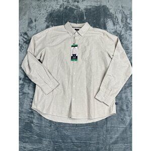 Gap Mens Long Sleeve Oxford Shirt Beige XL